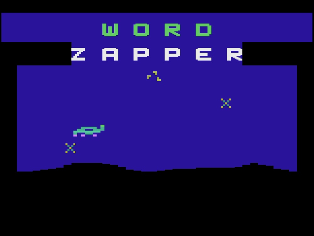 Title Screen of Word Zapper for Atari 2600